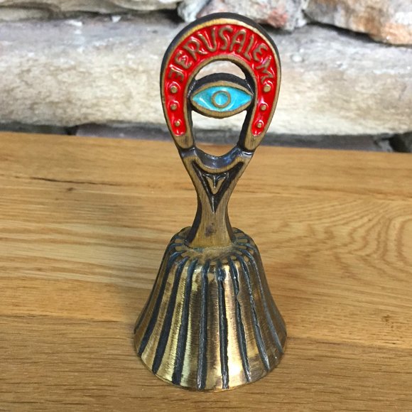 Brass Bell Jerusalem Bohemian Decor
